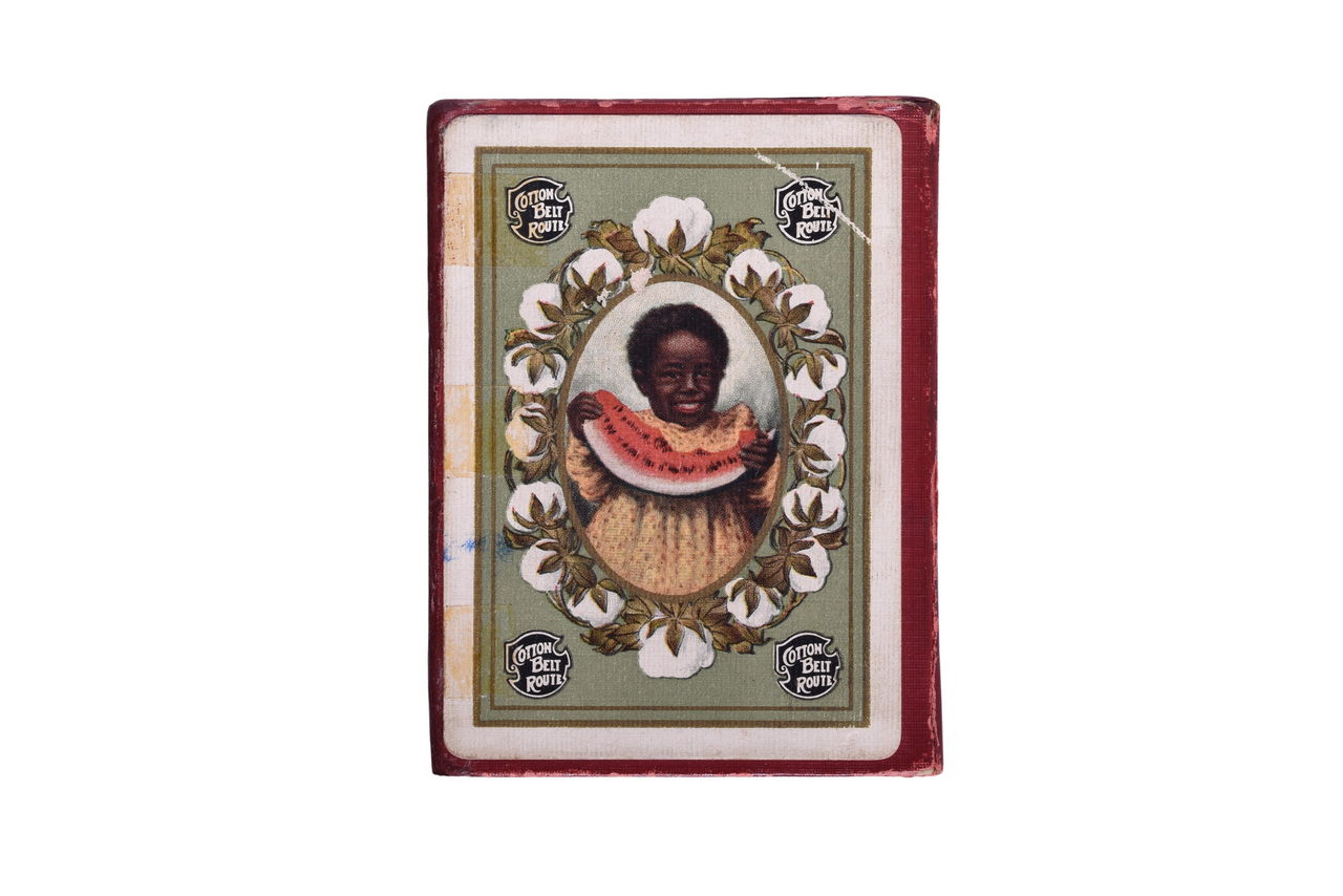 2055 - Rare St. Louis Southwestern Railroad Cotton Belt Route Playing Cards - Watermelon Girl thumbnail