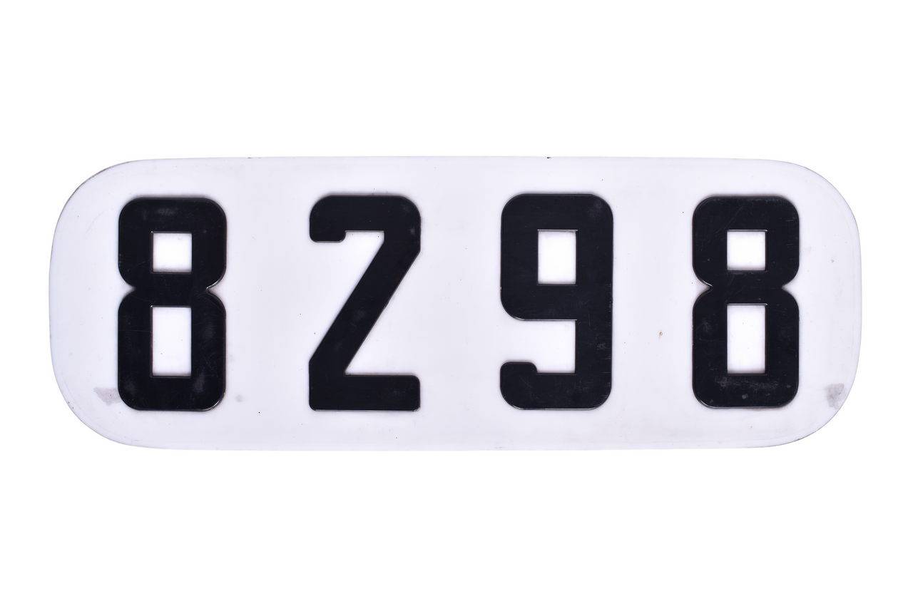 2091 - Seaboard System Railroad SD40 Locomotive #8298 Acrylic Number Board thumbnail