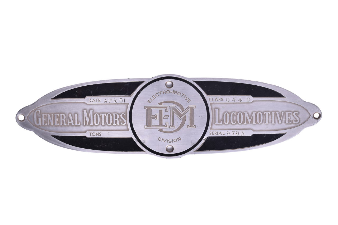 2094 - Louisville and Nashville Railroad #2268 SW9 Hot Dog Style EMD Builders Plate thumbnail