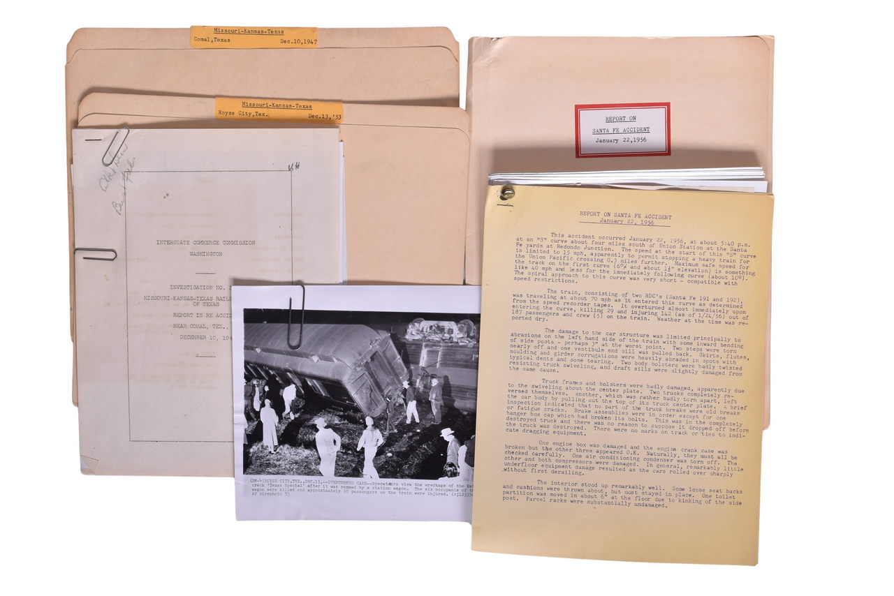 2114 - Missouri-Kansas-Texas KATY and Santa Fe Wreck Files from the Budd Company Archives thumbnail