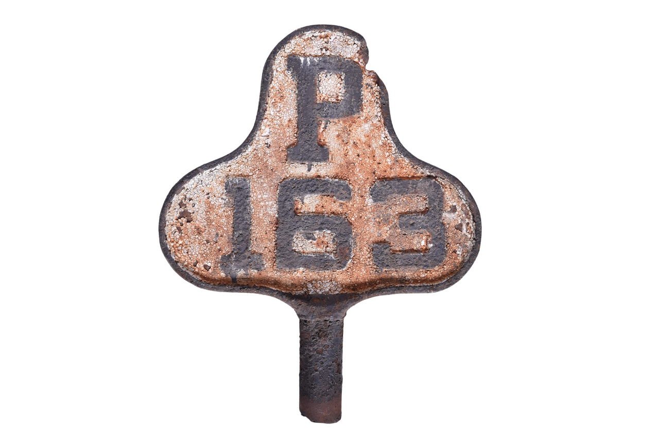 2170 - Baltimore and Ohio Railroad Cast Iron Mile Marker thumbnail