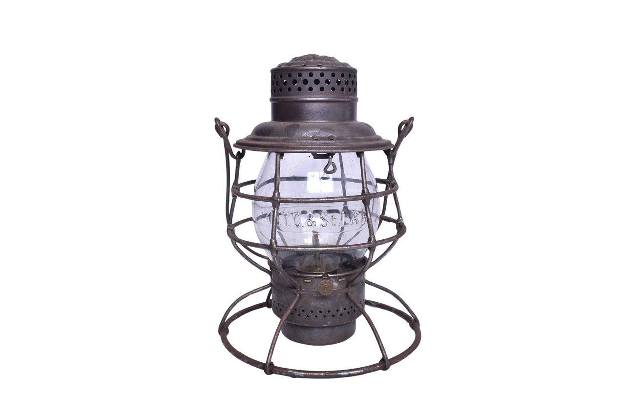 2178 - Adams & Westlake New York Chicago & St. Louis Railroad Lantern W/ Clear Cast Globe thumbnail