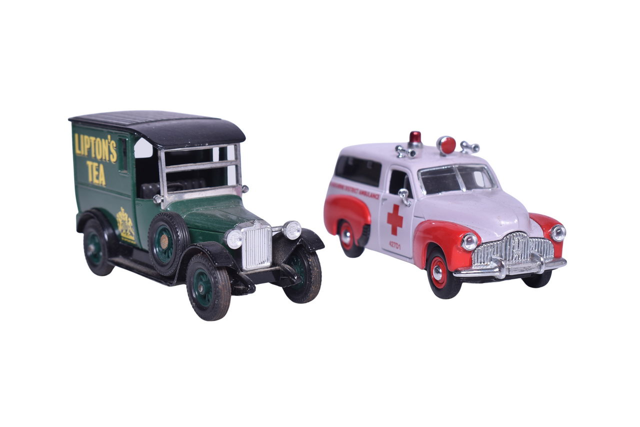 1 - Pair of Matchbox Models of Yesteryear - 1955 Holden FJ Van and 1927 Talbot Van thumbnail