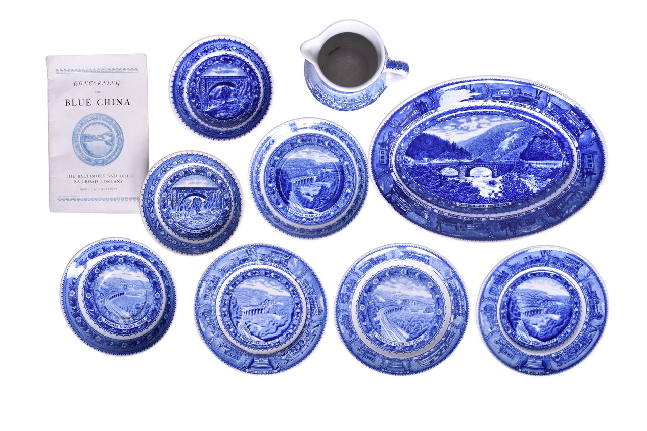 3007 - Nine Pieces of Baltimore and Ohio Railroad Centenary China and Booklet thumbnail