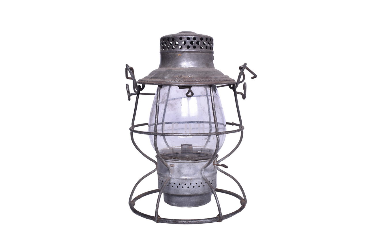 3058 - Adlake Reliable Illinois Central Railroad Lantern with Clear Etched Globe thumbnail