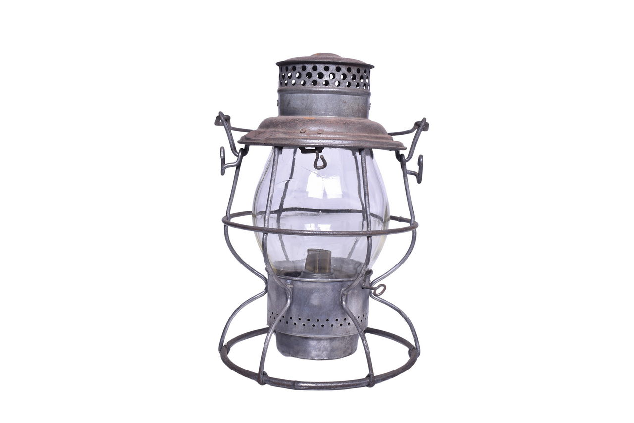 3070 - Adlake Reliable Rutland Railroad Lantern with Clear Etched Globe thumbnail