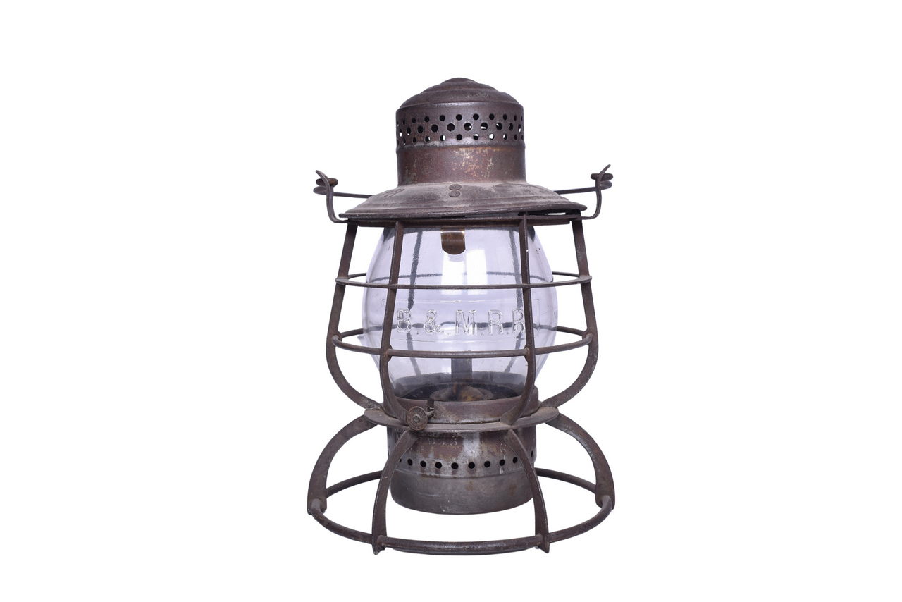 3072 - Armspear Boston and Maine Railroad Lantern with Clear Cast Globe thumbnail