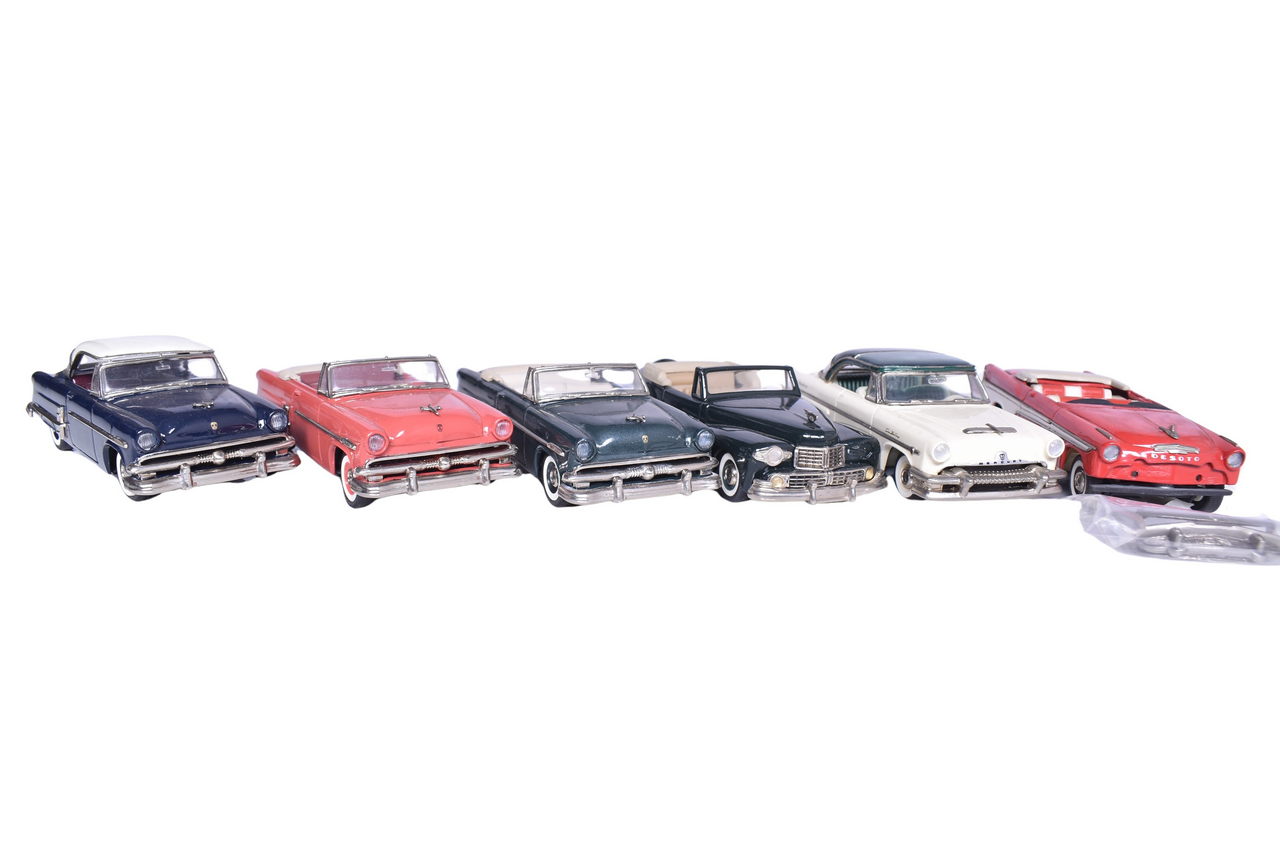 70 - Six Collector's Classics '50s Car Models -  Desoto, Mercury, Ford Sunliner thumbnail