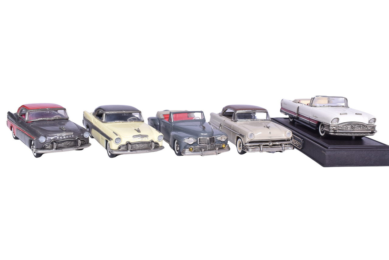 82 - Five Collector's Classics '50s Car Models -  Desoto, Mercury, Ford Sunliner thumbnail