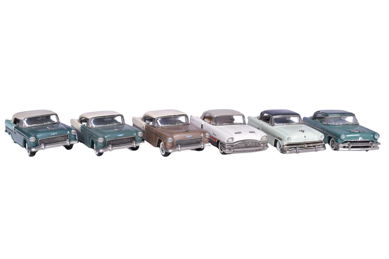 93 - Six Collector's Classics '50s Car Models -  Chevrolet, Mercury, Ford Sunliner, Packard thumbnail