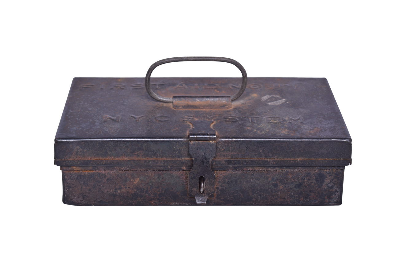 3115 - 1940 New York Central Railroad First Aid Kit w/ Contents thumbnail