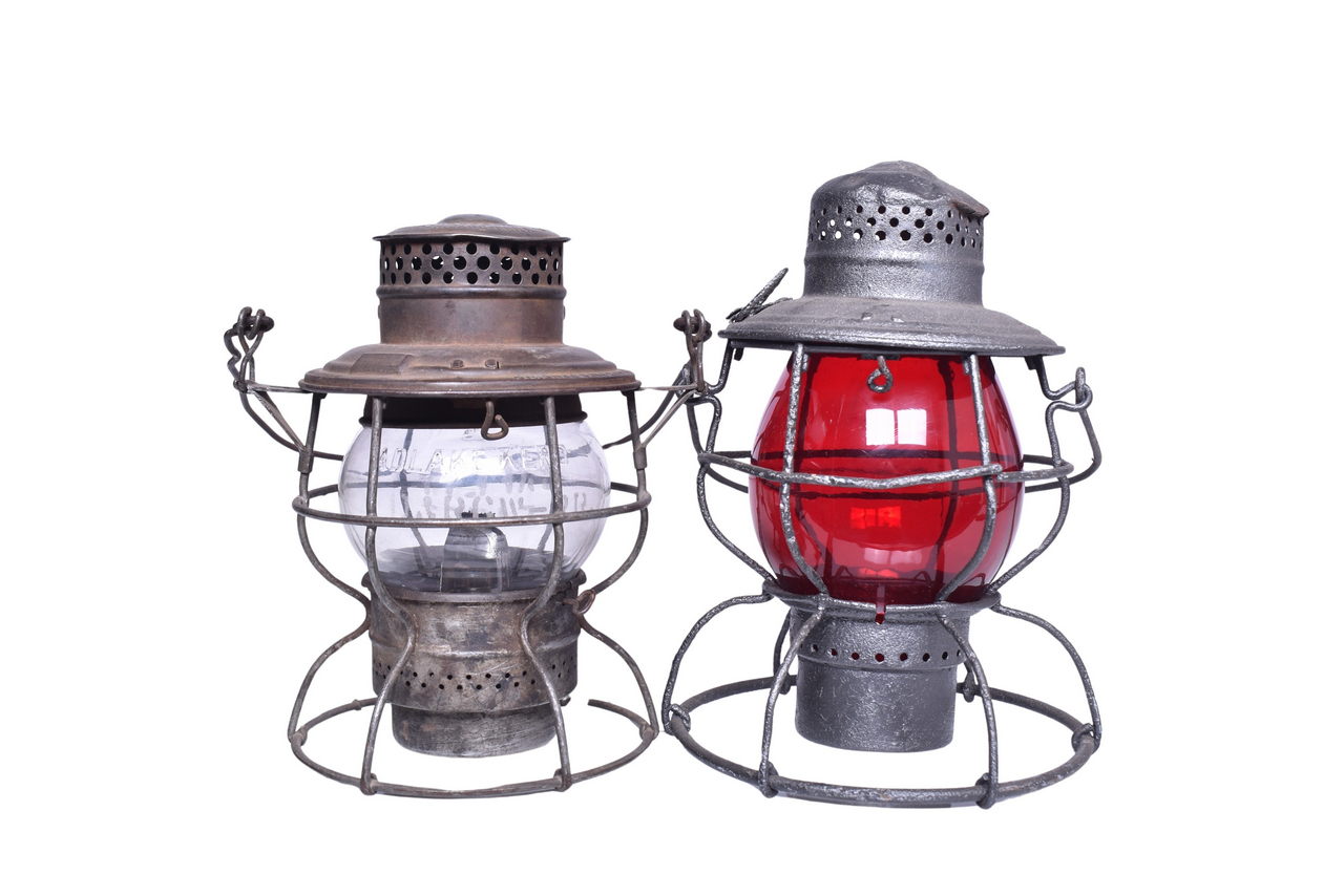 3186 - Pair of Denver and Rio Grande Railroad Lanterns - Handlan and Adlake Kero thumbnail
