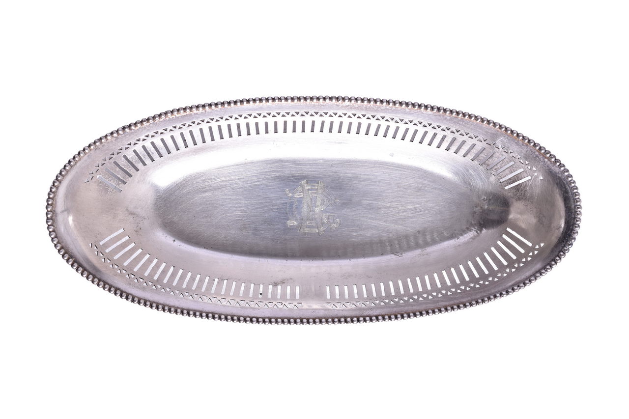 3199 - Great Northern Railway Silver Bread Tray thumbnail