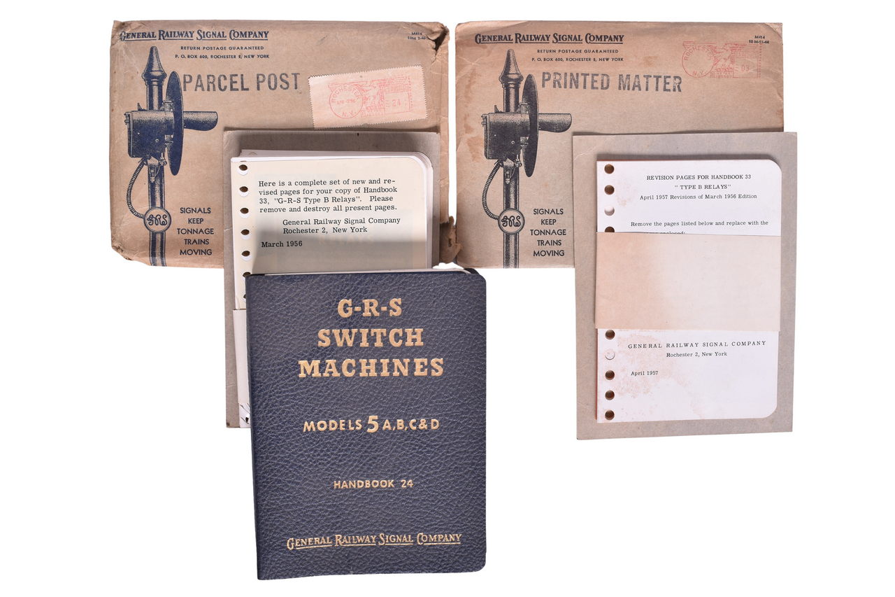 3226 - GRS / General Railway Signal Model 5 Manual, and Supplements with Mailing Envelope thumbnail