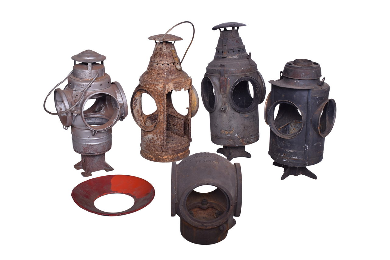 3232 - Group of Railroad Switch Lamps for Restoration - Dressel, Armspear, etc. thumbnail