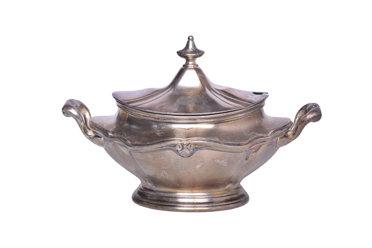 3235 - Reed & Barton New York Central & Hudson River Railroad Soup Tureen 1 Pint thumbnail