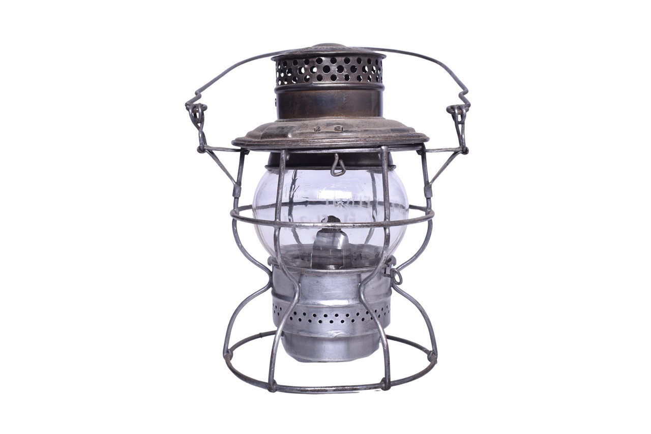 3252 - Adlake Kero Denver and Rio Grande Western Railroad Lantern w/ Clear Etched Globe thumbnail