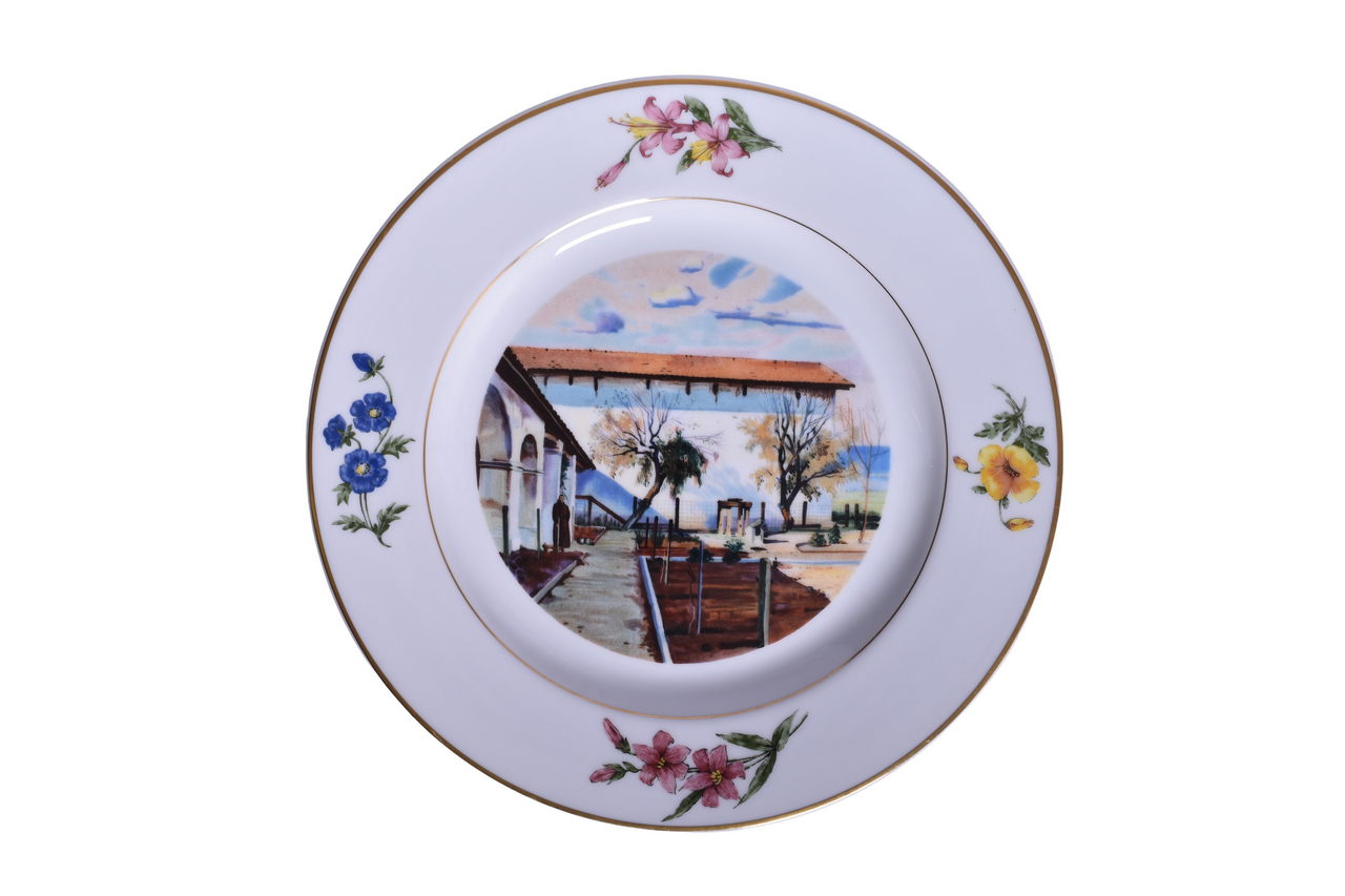 3471 - Southern Pacific Railroad Mission San Miguel Arcangel Service Plate 10 1/2