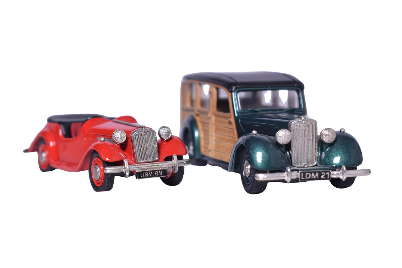 117 - Pair of 1950s Lansdowne Models Cars - Lea Francis Estate and Singer Roadster thumbnail
