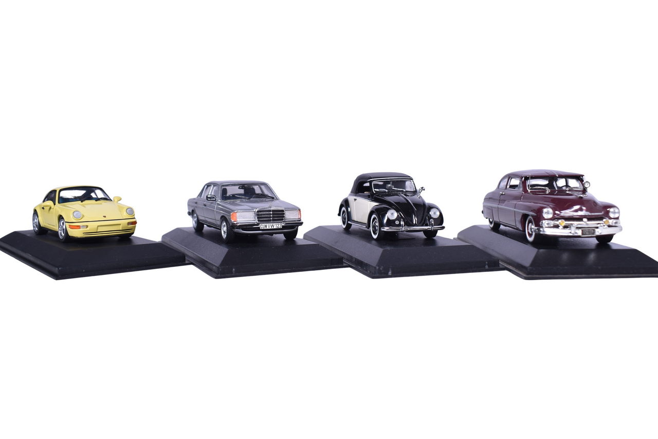 118 - Four Minichamps Car Models - Mercedes-Benz, Porsche, Mercury and Volkswagon thumbnail