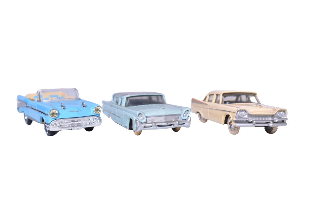 278 - Five Dinky Car Models - Lincoln Premiere, Dodge Royal Sedan, Chevy Bel Air thumbnail
