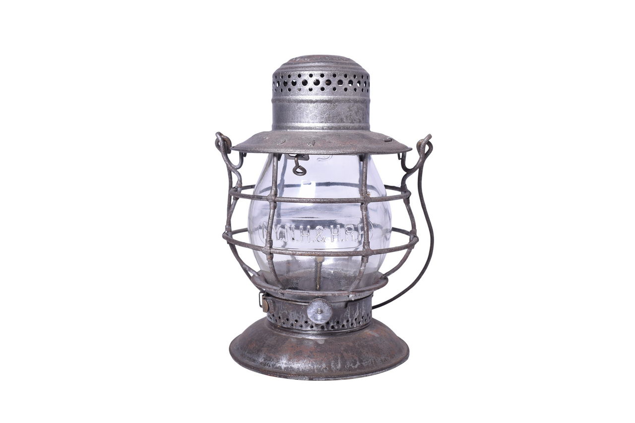 3372 - Dietz No. 39 New York, New Haven & Hartford Railroad Bell Bottom Lantern w/ Clear Cast Globe thumbnail