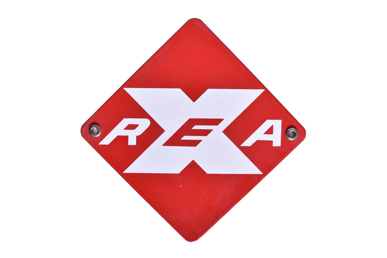 3408 - Railway Express Agency - REAX Porcelain Sign thumbnail