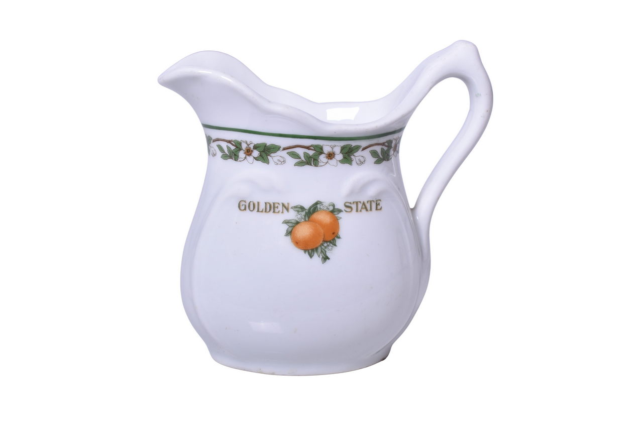 3489 - Chicago, Rock Island & Pacific Railroad China Golden State Creamer Pitcher thumbnail