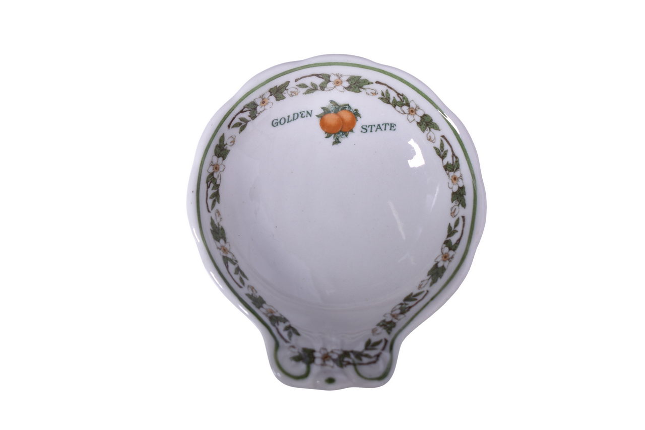 3491 - Chicago, Rock Island & Pacific Railroad Buffalo China Golden State Ice Cream Shell thumbnail