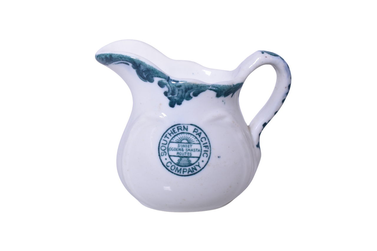 3503 - Southern Pacific Railroad China Harriman Blue Creamer thumbnail