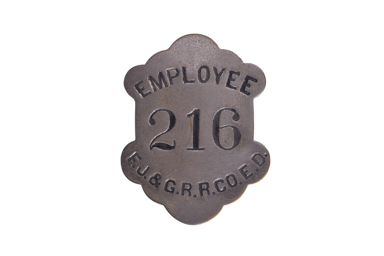 3280 - Fonda, Johnstown and Gloversville Employee Badge thumbnail