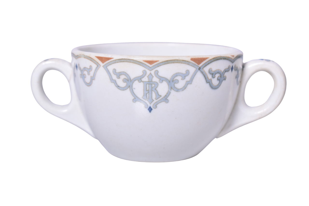 3545 - Chicago, Rock Island & Pacific Railroad China Princeton Double Handle Bouillon Cup thumbnail