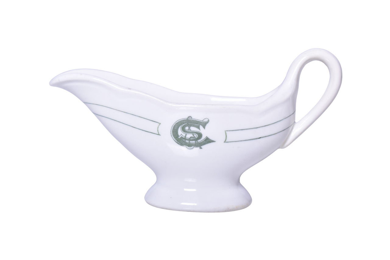 3547 - Colorado and Southern Railroad China Fort Worth Gravy Sauce Boat thumbnail