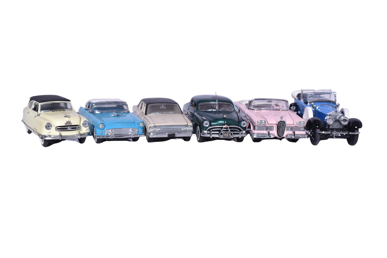 176 - Six Franklin Mint Models - Nash, Hudson, Rolls-Royce, Edsel and Ford thumbnail