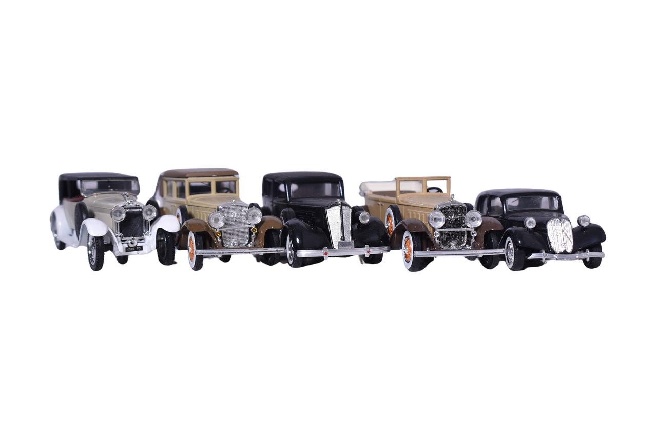 311 - Five Solido 1:43 Cars Cadillac, Packard, Citron, Hispano-Suiza - Thommes Conversions thumbnail