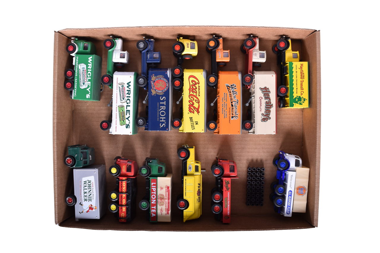 325 - 13 Martoy Mack Branded Trucks - Coca Cola, Wrigley's, Stroh's, etc. thumbnail