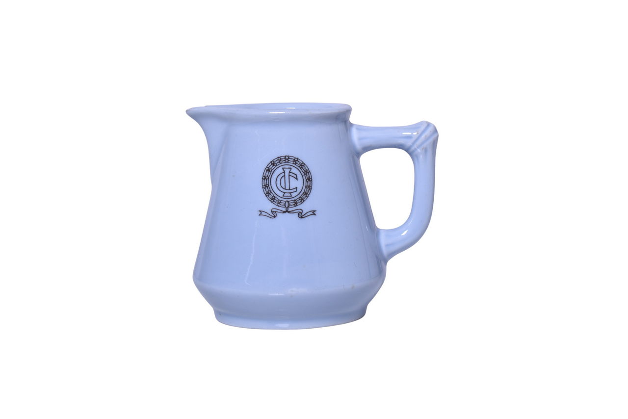 3565 - Illinois Central Railroad China Creole Blue Creamer thumbnail