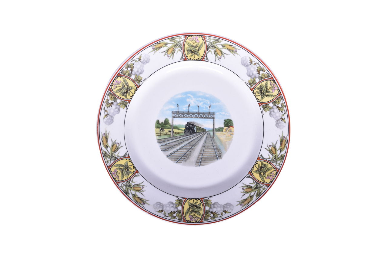 3571 - Illinois Central Railroad China Panama Limited Service Plate 10 1/4