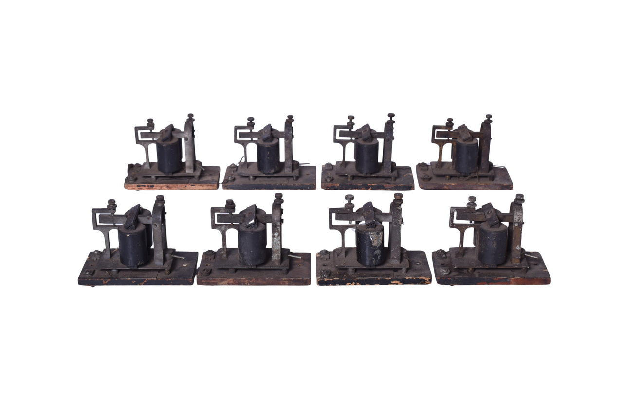 3303 - Eight Western Electric Main Line / Western Union Telegraph Sounders 15B 120 Ohms thumbnail