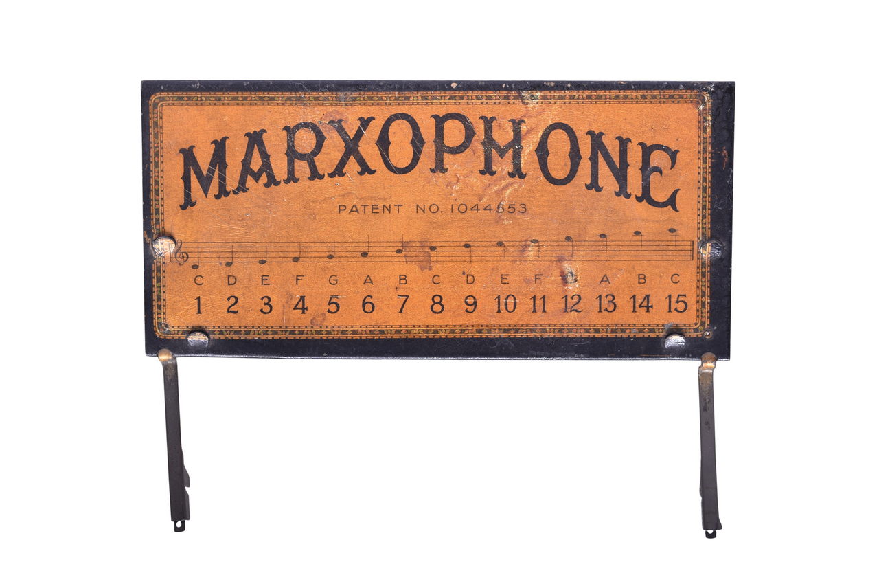 3304 - Marxophone Zither Musical Instrument Note Metal Sign thumbnail