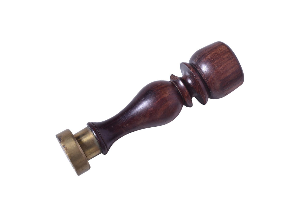 3307 - Earle Express Company Medfield Massachusetts Round Wax Sealer thumbnail