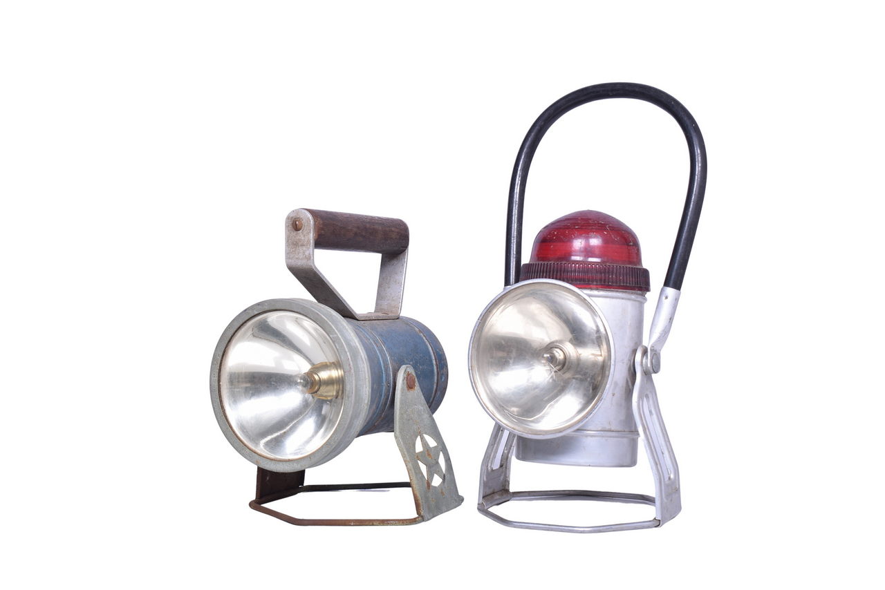 3315 - Pair of Battery Powered Railroad Lanterns - Star Headlight & Lantern Co. and Ecolite thumbnail