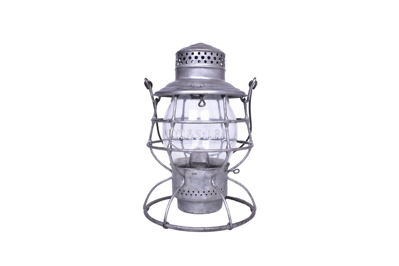 3632 - Adams & Westlake New York Chicago & St. Louis Railroad Lantern w/ Clear Cast Globe thumbnail