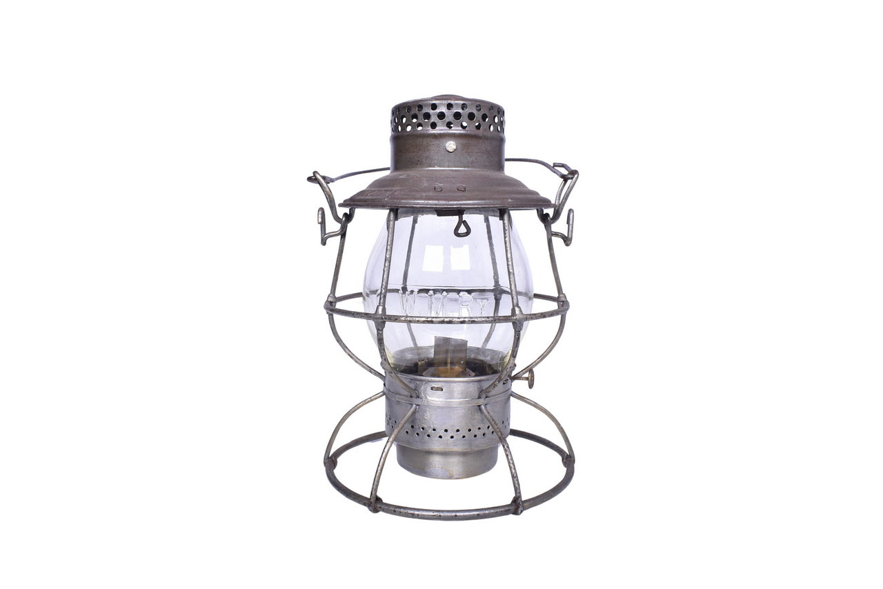 3634 - Adlake Reliable Western Maryland Railway Railroad Lantern w/ Clear Cast Globe thumbnail