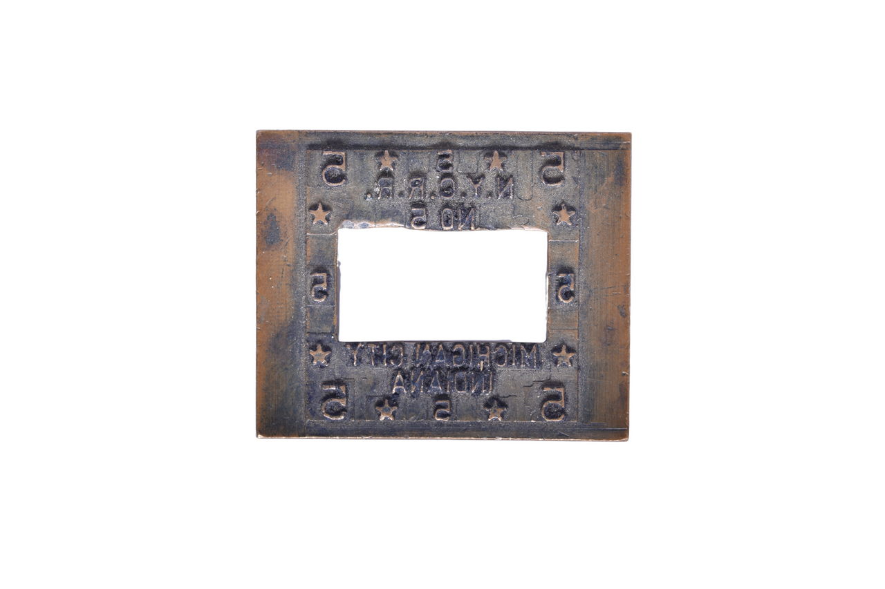 3686 - New York Central Railroad Michigan City, Indiana No. 5 Dater Die thumbnail