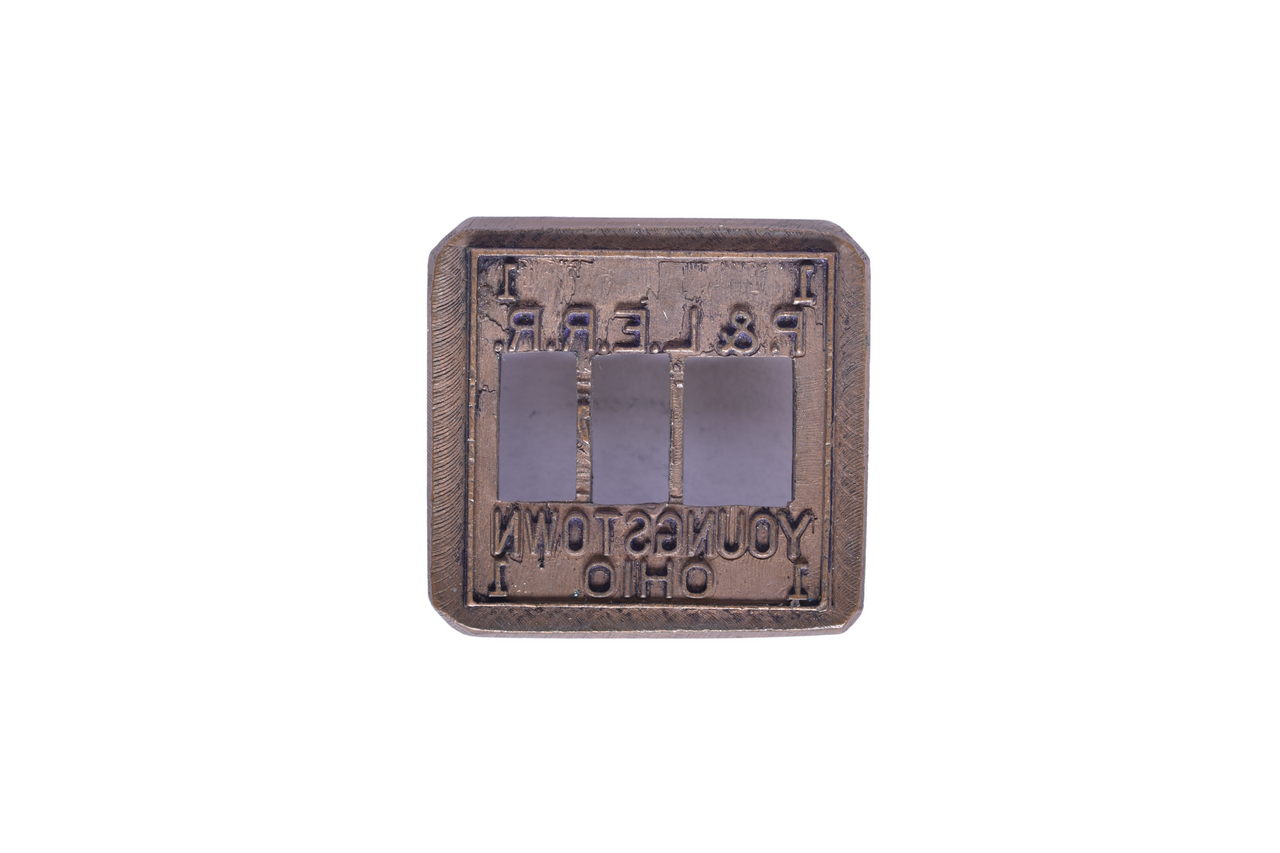 3690 - Pittsburgh & Lake Erie Railroad Youngstown Ohio Dater Die thumbnail