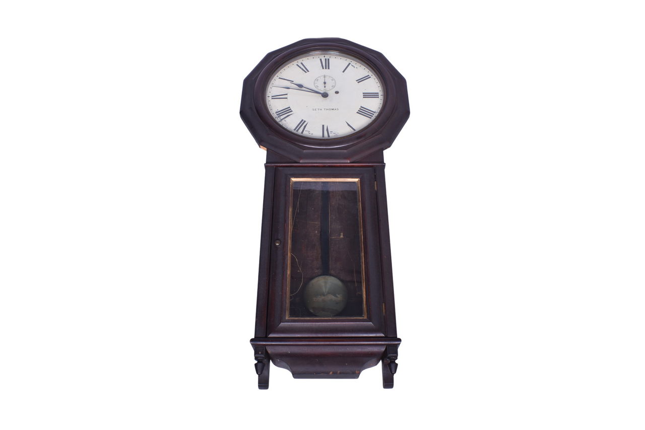 3644 - Seth Thomas Railroad Station Depot Wall Clock thumbnail