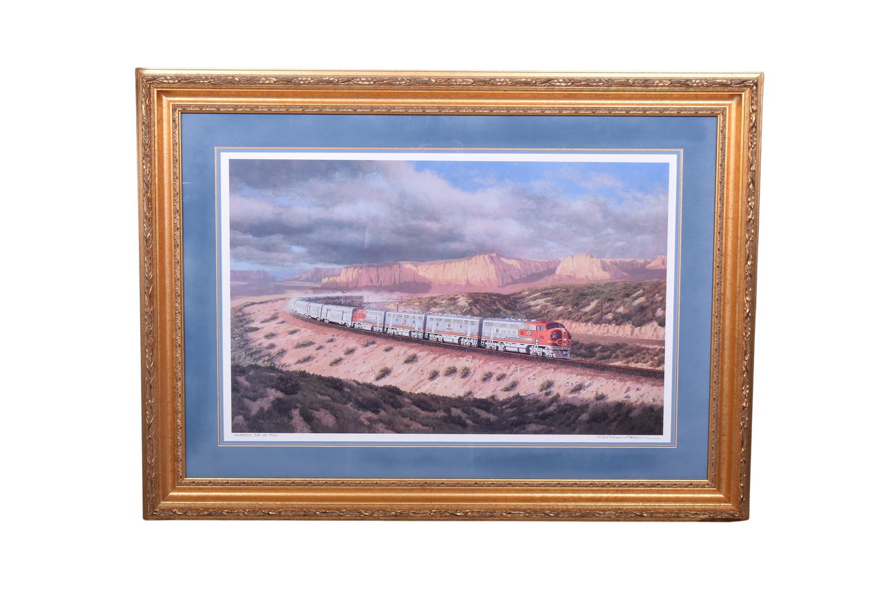 3648 - Framed Rod Richard Aszman Santa Fe Railway 