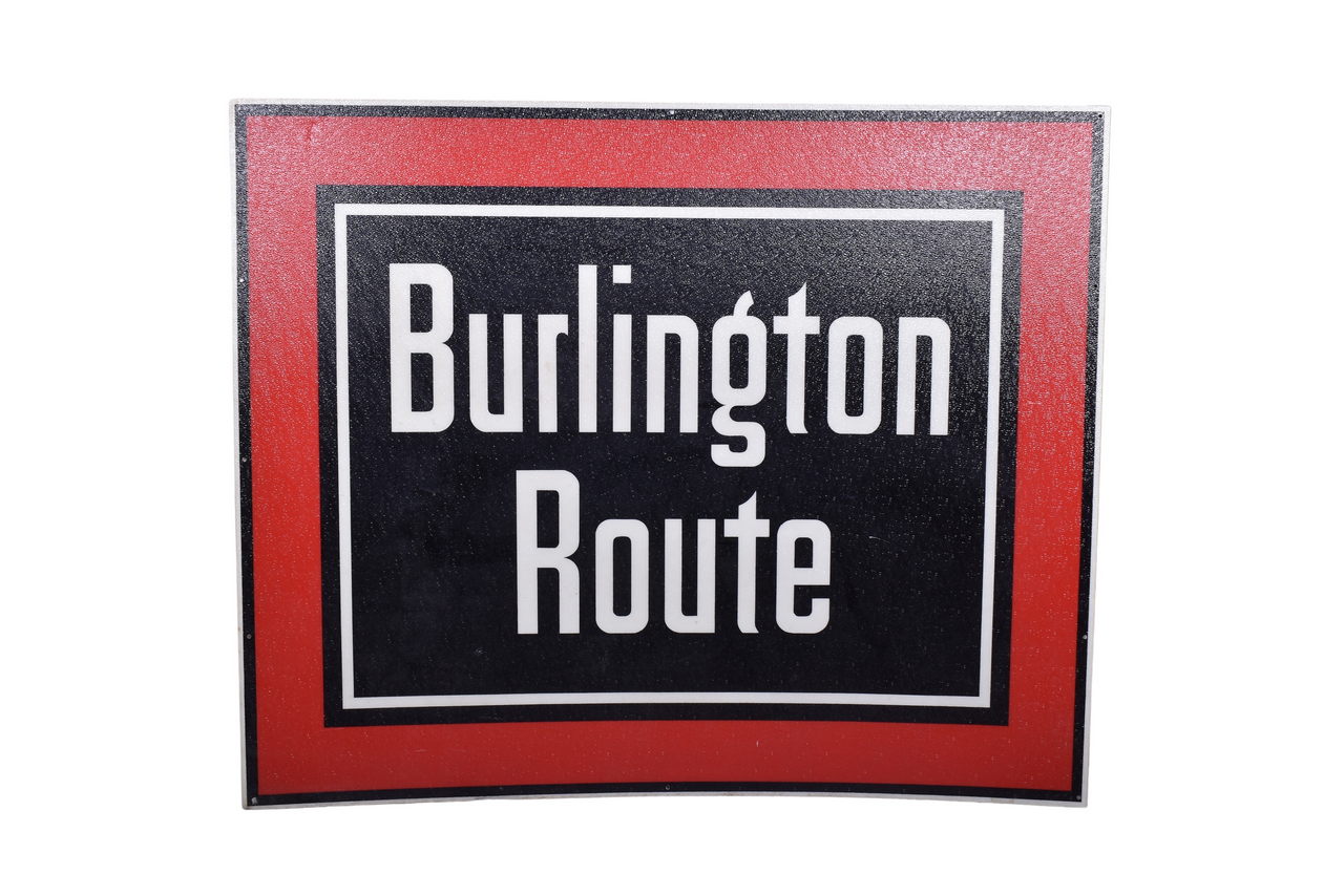 3662 - Burlington Route Railroad Fiberglass Sign thumbnail